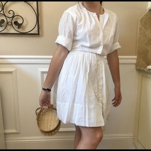 white picnic dress *pockets*